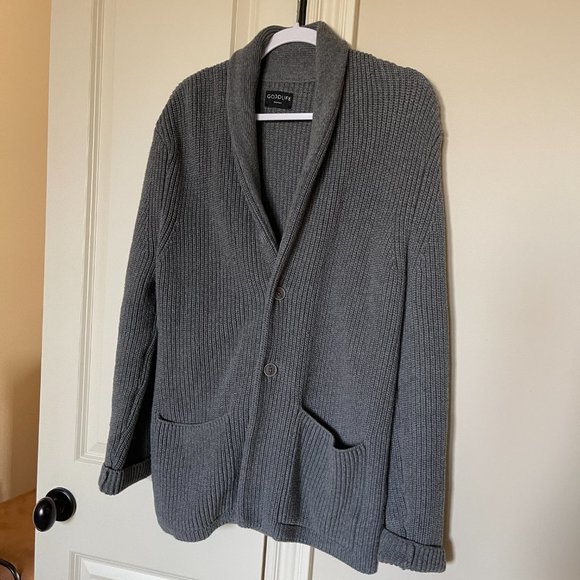 Goodlife Cardigan Gray Size Medium - Picture 2 of 4